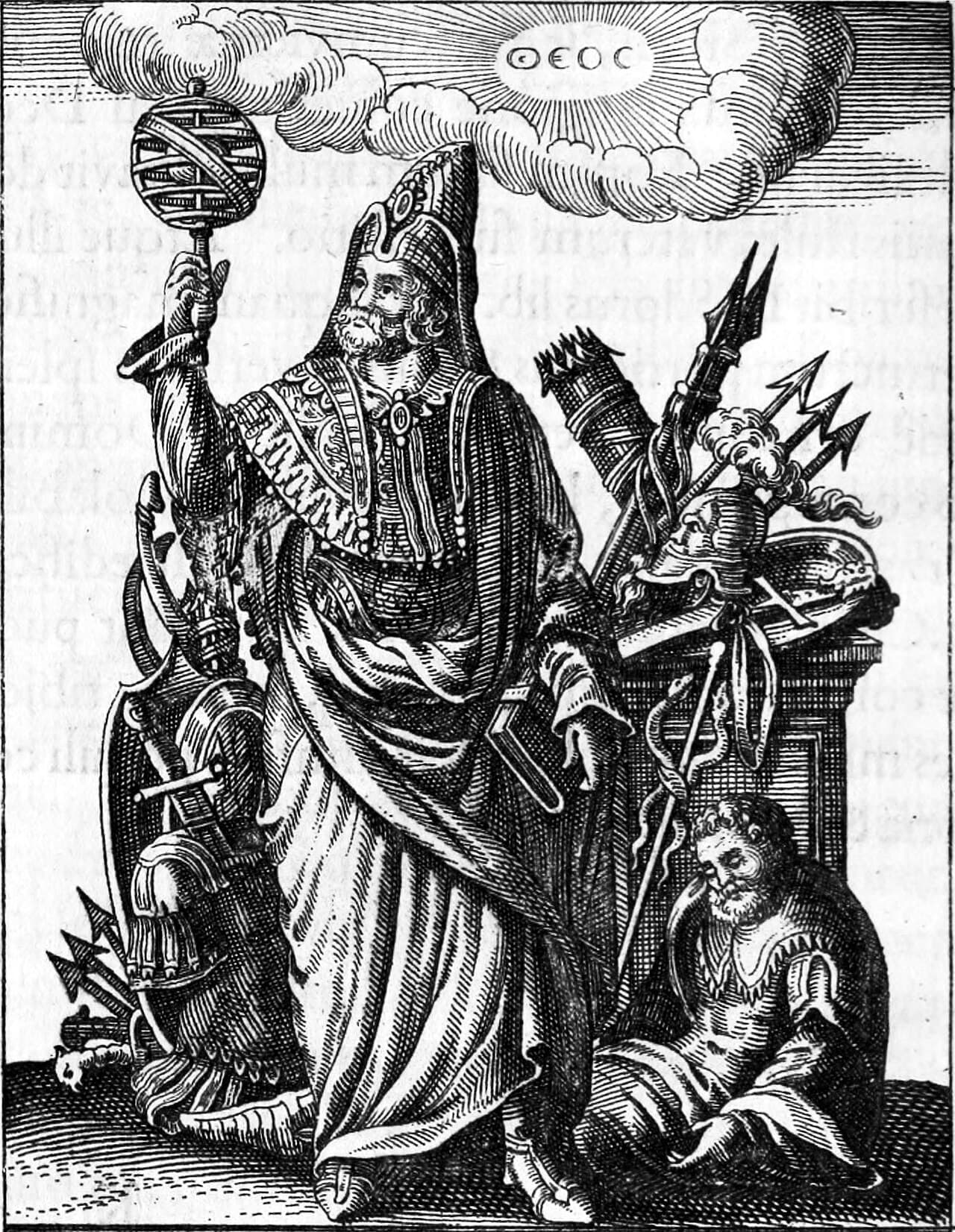 Hermes Trismegistus, the mythic founder of Hermetic philosophy.